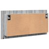 vidaXL LED-Spiegelschrank Grau Sonoma 90x12x45 cm Acryl