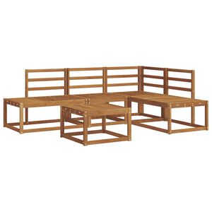 vidaXL Outdoor-Sofagarnitur 5 St&uuml;ck Natur Massivholz Akazie