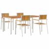 vidaXL Outdoortisch-Set 5 stk. 180 x 90 x 75 cm