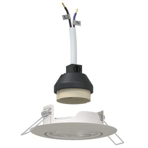 vidaXL Spotlight 6 pcs Weiß 9 x 9 x 2,5 cm Metall