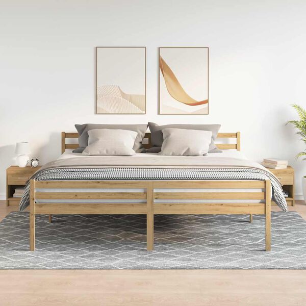 vidaXL Nachttische 2 Stk. mit Schublade Artisan-Eiche 39x28x41 cm