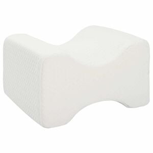 vidaXL Knee Pillow Wei&szlig; Memory-Schaum und Polyester 26 x 21,5 x 15 cm