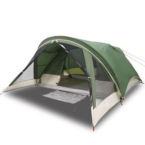 vidaXL Campingzelt 4 Personen Gr&uuml;n Wasserdicht