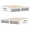 vidaXL Bettgestell Wei&szlig; 200x200 cm Holzwerkstoff