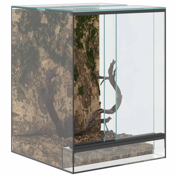 vidaXL Terrarium mit Speicher Transparent 30 x 30 x 40 cm Glas