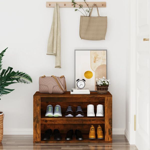 vidaXL Schuhregal R&auml;uchereiche 75x35x45 cm Holzwerkstoff