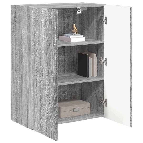 vidaXL TV-Wandschrank Graues Sonoma 59,5 x 31 x 80 cm Holzwerkstoff
