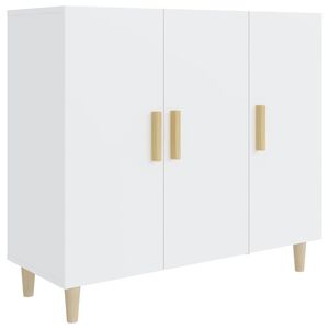 vidaXL Sideboard Wei&szlig; 90x34x80 cm Holzwerkstoff