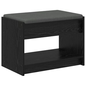 vidaXL Flurbank Schwarz Eichen-Optik 63 x 38 x 45 cm