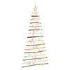 vidaXL H&auml;ngender Weihnachtsbaum 150 cm 80 LEDs Mehrfarbig