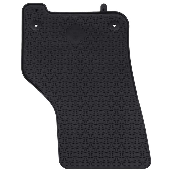 vidaXL Autofu&szlig;matte 4 pcs Schwarz Gummi