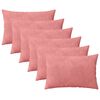 vidaXL Kissenbezug 6 pcs HEERLEN Rosa 30 x 50 cm Samt