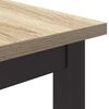 vidaXL Tisch Sonoma-Eiche 100 x 50 x 76,5 cm Ingenieure Holz und Stahl