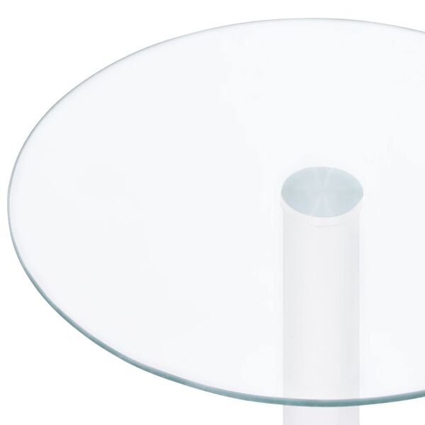 vidaXL Couchtisch Transparent 40 cm Hartglas