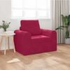 vidaXL Schlafsofa Weinrot 98 x 71 x 83 cm Samt