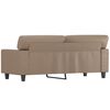vidaXL 2-Sitzer-Sofa Cappuccino-Braun 140 cm Kunstleder