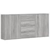 vidaXL Sideboards 3 Stk. Grau Sonoma 60x31x84 cm Holzwerkstoff