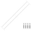 vidaXL Sicherheitsgitter f&uuml;r Fenster mit 2 Querstangen 3 pcs 93-174 cm