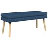 vidaXL Doppellagige Bank Blau 110 x 40 x 47 cm Stoff