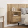 vidaXL Kopfteil mit Schrank 3 pcs Artisan-Eiche Holzwerkstoff