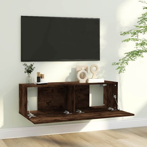 vidaXL TV-Wandschrank R&auml;uchereiche 100x30x30 cm Holzwerkstoff