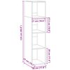 vidaXL Highboard Grau Sonoma 30x41x124 cm Holzwerkstoff