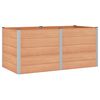 vidaXL Hochbeet Braun 200 x 100 x 91 cm alu.