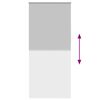 vidaXL Verdunkelungsrollo 124,4 x 230 cm, Stoffbreite 120 cm, grau