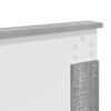 vidaXL Bettrahmen Graues Sonoma 150 x 200 cm Ingenieurs Holz