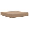 vidaXL Sofakissen f&uuml;r drau&szlig;en Taupe 60 x 60 x 8 cm Polyester