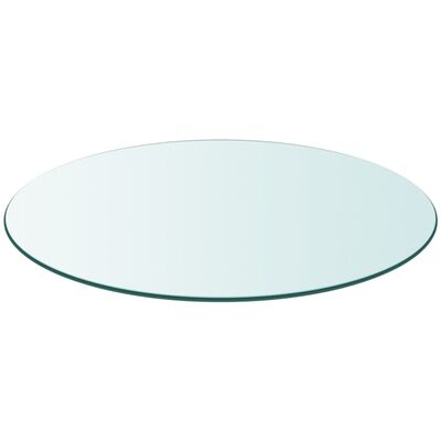 vidaXL Tischplatte aus gehärtetem Glas rund 700 mm
