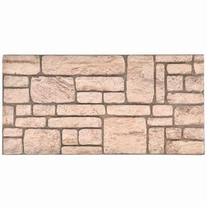 vidaXL Wandpaneele 10 stk. 100 x 50 cm Beige EPS-Schaum