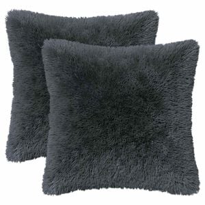 vidaXL Kissenbezug 2 pcs HEERLEN Anthrazit 30 x 30 cm PV Fleece