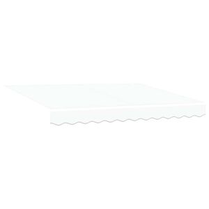 vidaXL Markisenersatzstoff Wei&szlig; 330 x 195 cm Polyester
