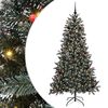 vidaXL K&uuml;nstlicher Weihnachtsbaum Gr&uuml;n 180 cm PVC, Plastik und Stahl
