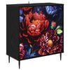 vidaXL Sideboard KIEL Schwarz Eichen-Optik 69 x 33 x 76 cm