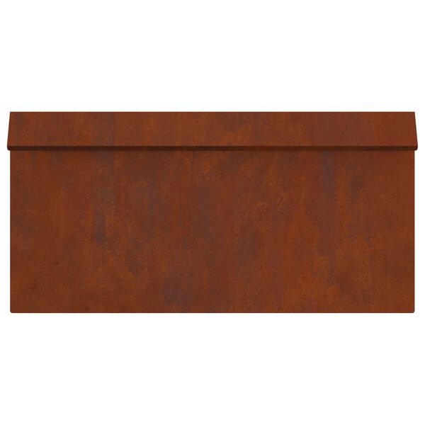 vidaXL Schneckenzaun Rostig 50 x 3,5 x 25 cm Wetterfeststahl