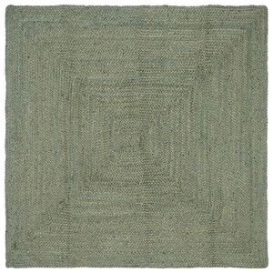 vidaXL Bereichsteppiche Rechtwinklig Olive Gr&uuml;n 160 x 160 cm Jute