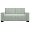 vidaXL 2-Sitzer-Sofa Hellgrau 180x78x84 cm Samt