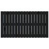 vidaXL Wand-Kopfteil Schwarz 108x3x60 cm Massivholz Kiefer