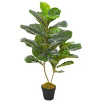 vidaXL Künstliche Pflanze Geigen-Feige mit Topf Grün 90 cm