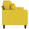 vidaXL 3-Sitzer-Sofa Hellgelb 180 cm Stoff