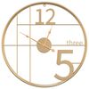 vidaXL Wanduhr Golden &Oslash;50 cm Eisen