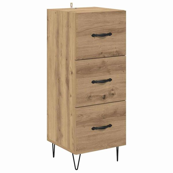 vidaXL Sideboard Artisan-Eiche 34 x 34,5 x 90 cm Holzwerkstoff
