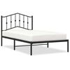 vidaXL Bettgestell mit Kopfteil Metall Schwarz 100x190 cm