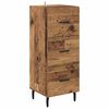 vidaXL Highboard Altholz 34,5 x 34 x 180 cm Holzwerkstoff