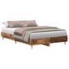 vidaXL Bettgestell ohne Matratze Altholz-Optik 135x190cm Holzwerkstoff