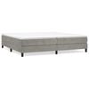vidaXL Boxspringbettgestell Hellgrau 200x200 cm Samt