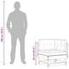 vidaXL Gartenecksofa Massives Kiefernholz Wachsbraun