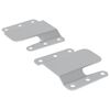 vidaXL Flush-Montagehalterung 2 pcs Silber 75 x 66 x 1,4 mm Stahl
